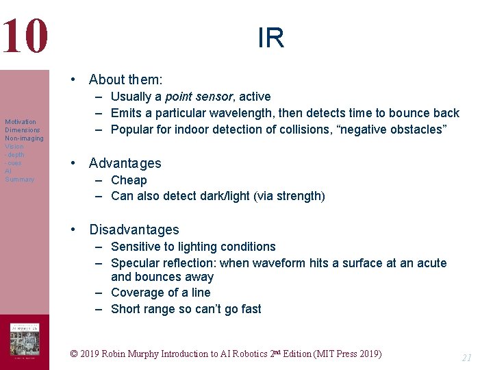 10 IR • About them: Motivation Dimensions Non-imaging Vision -depth -cues AI Summary – 10 IR • About them: Motivation Dimensions Non-imaging Vision -depth -cues AI Summary –