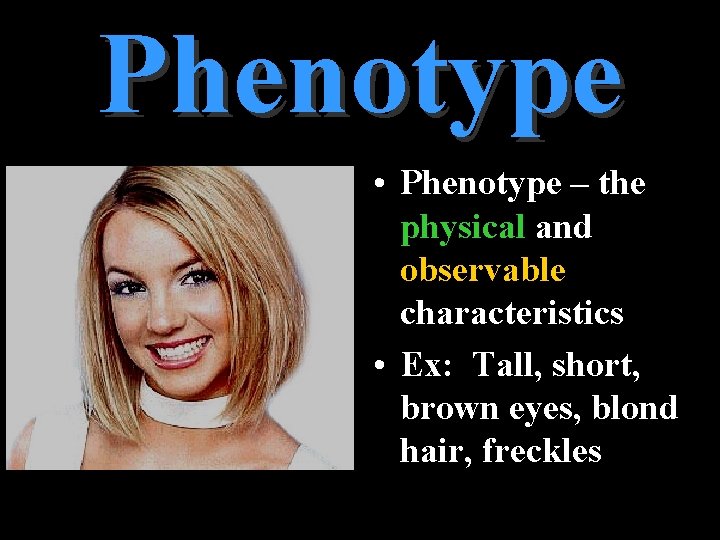 Phenotype • Phenotype – the physical and observable characteristics • Ex: Tall, short, brown