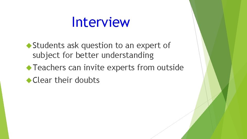 Interview Students ask question to an expert of subject for better understanding Teachers Clear
