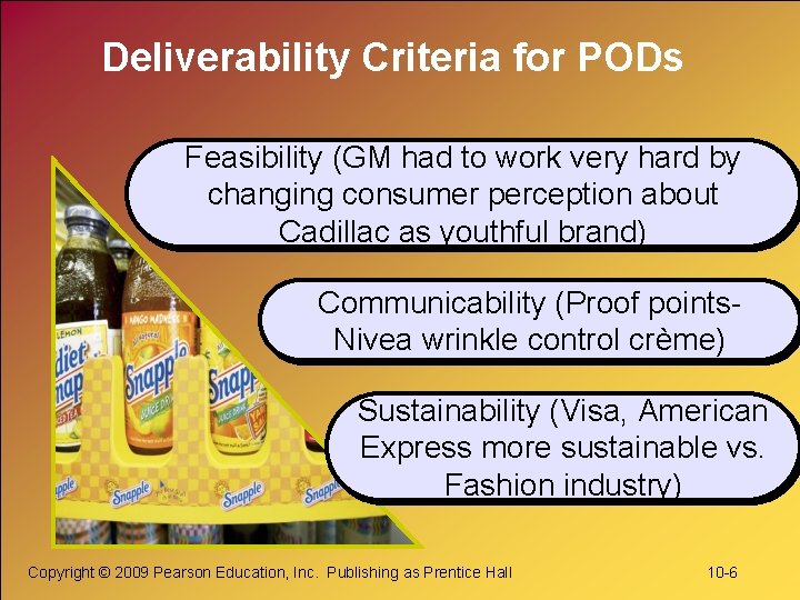 Deliverability Criteria for PODs Feasibility (GM had to work very hard by changing consumer