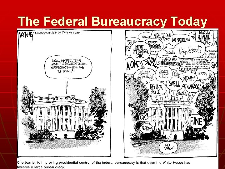 The Federal Bureaucracy Today Tribune Media Services, Inc. All rights reserved. Printed by permission.