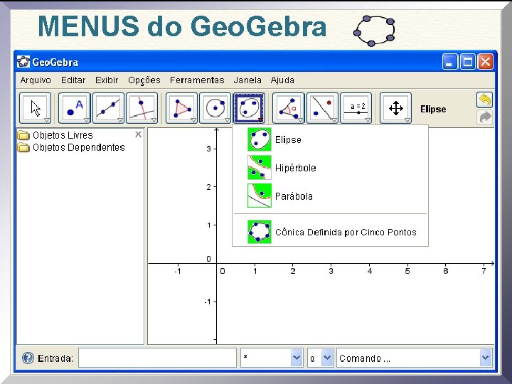 MENUS do Geo. Gebra 