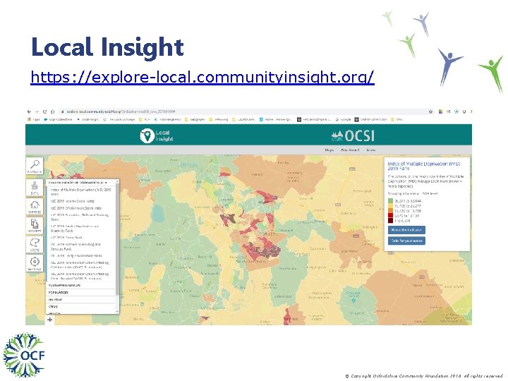 Local Insight https: //explore-local. communityinsight. org/ © Copyright Oxfordshire Community Foundation 2018. All rights