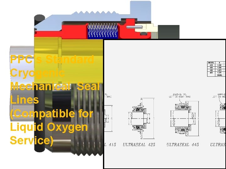 PPC’s Standard Cryogenic Mechanical Seal Lines (Compatible for Liquid Oxygen Service) 