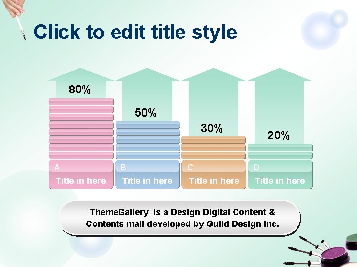 Click to edit title style 80% 50% 30% 20% A B C D Title
