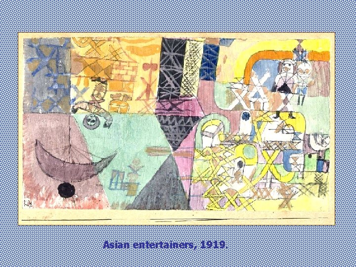 Asian entertainers, 1919. 