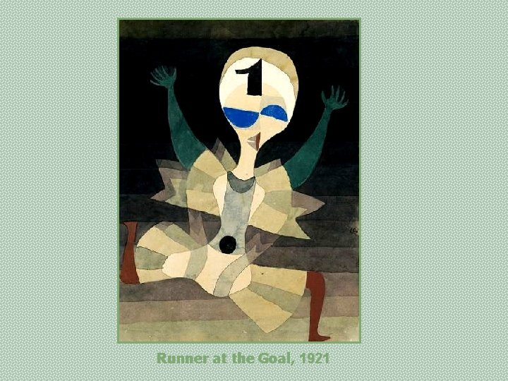 Runner at the Goal, 1921 