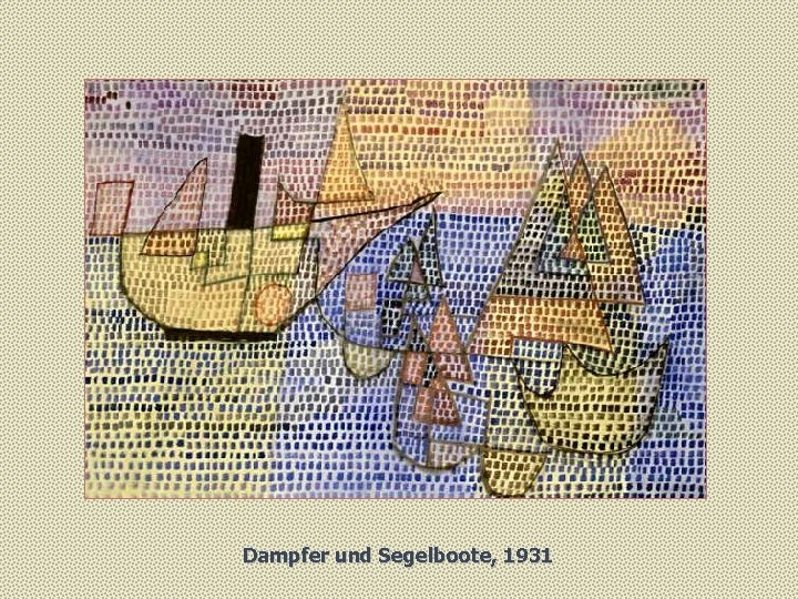 Dampfer und Segelboote, 1931 