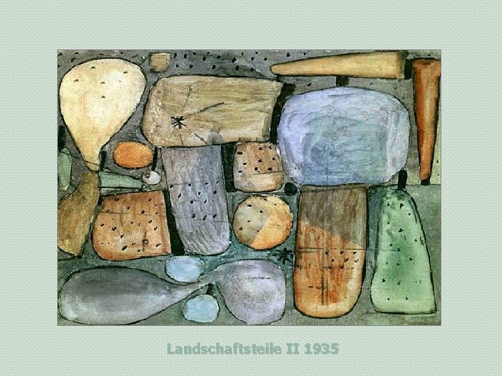 Landschaftsteile II 1935 