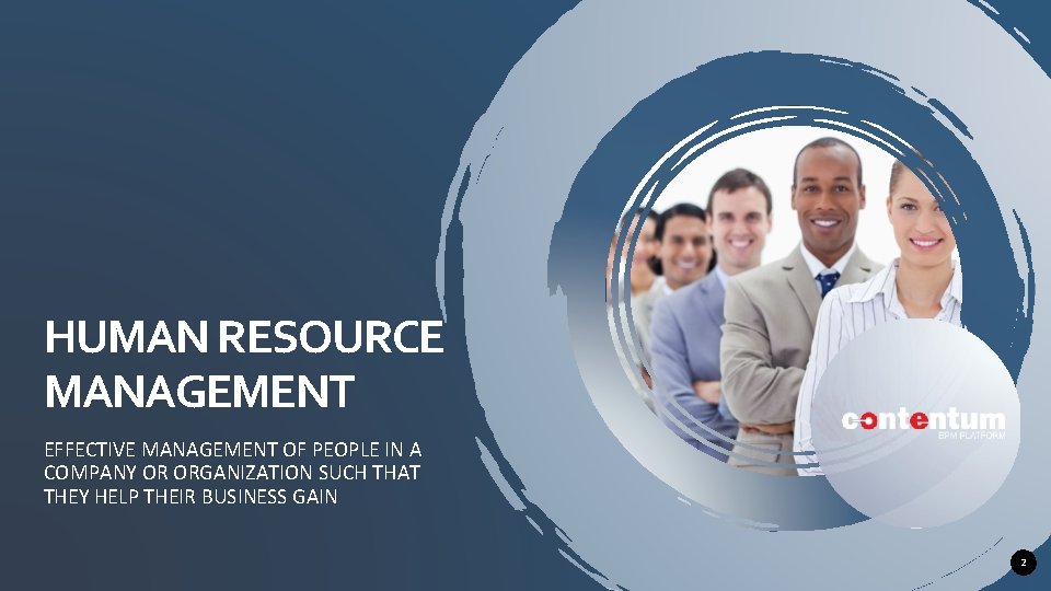 HUMAN RESOURCE MANAGEMENT EFFECTIVE MANAGEMENT OF PEOPLE IN A COMPANY OR ORGANIZATION SUCH THAT