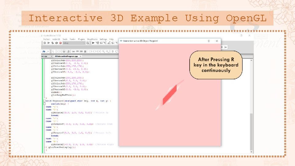 Interactive 3 D Example Using Open. GL 