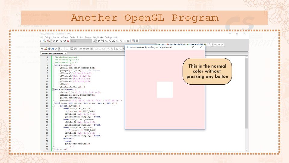 Another Open. GL Program 