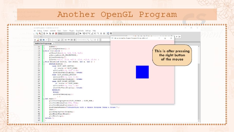 Another Open. GL Program 