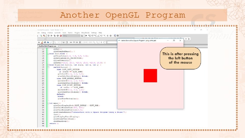 Another Open. GL Program 