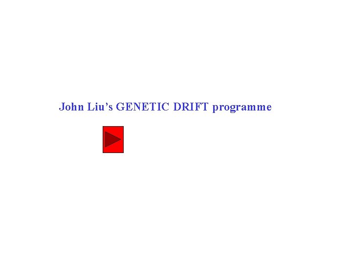 John Liu’s GENETIC DRIFT programme 