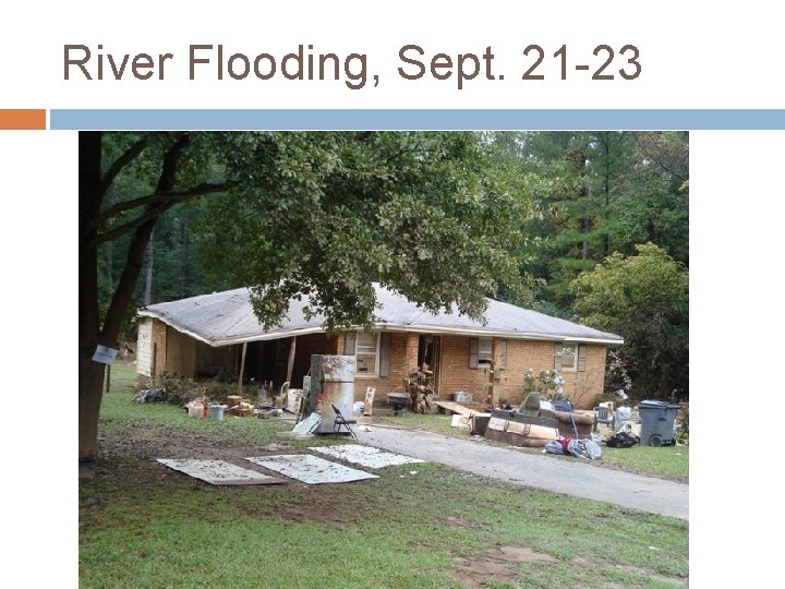 River Flooding, Sept. 21 -23 