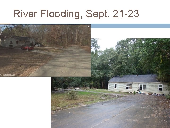 River Flooding, Sept. 21 -23 