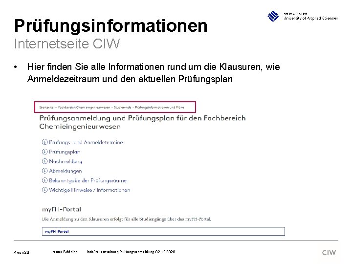 Prüfungsinformationen Internetseite CIW • Hier finden Sie alle Informationen rund um die Klausuren, wie