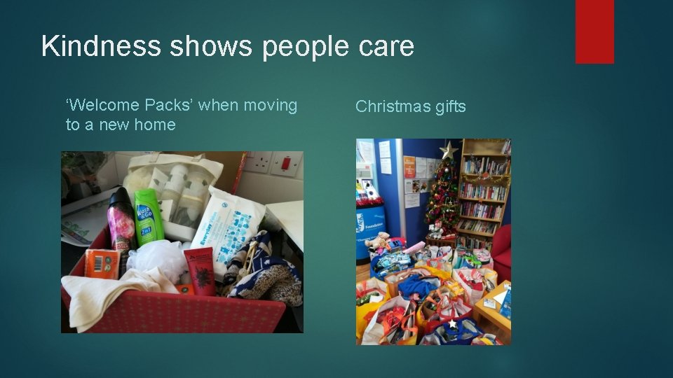 Kindness shows people care ‘Welcome Packs’ when moving to a new home Christmas gifts