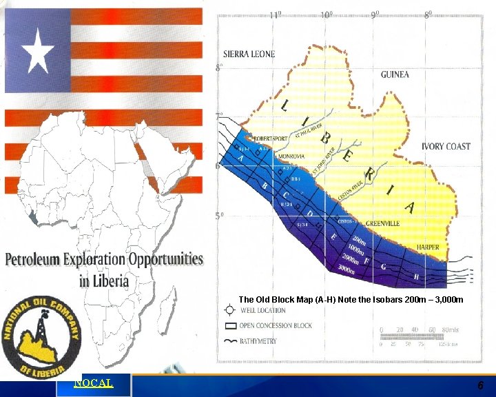 The Old Block Map (A-H) Note the Isobars 200 m – 3, 000 m