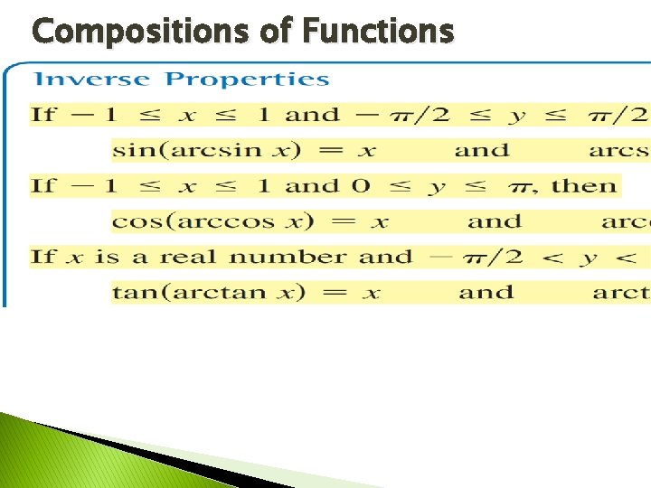 Compositions of Functions 