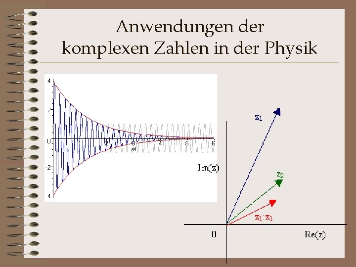 Anwendungen der komplexen Zahlen in der Physik 
