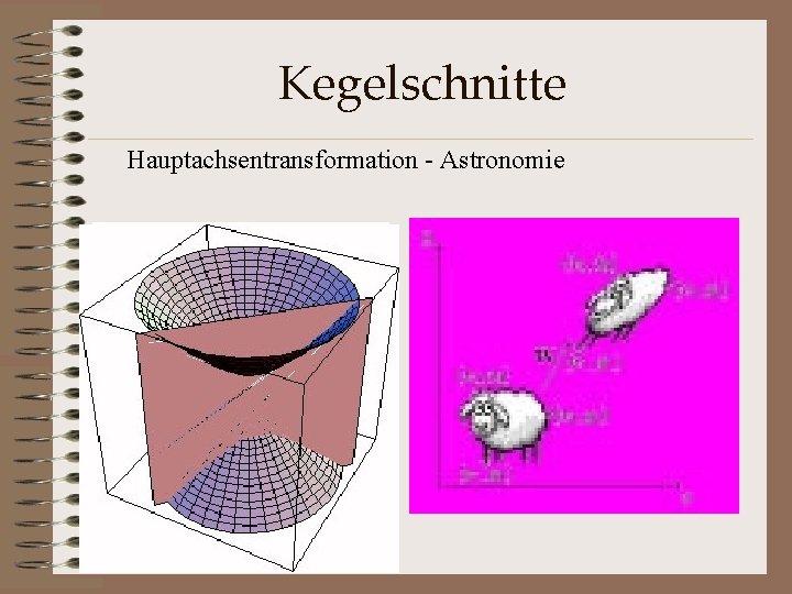 Kegelschnitte Hauptachsentransformation - Astronomie 