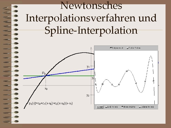 Newtonsches Interpolationsverfahren und Spline-Interpolation 