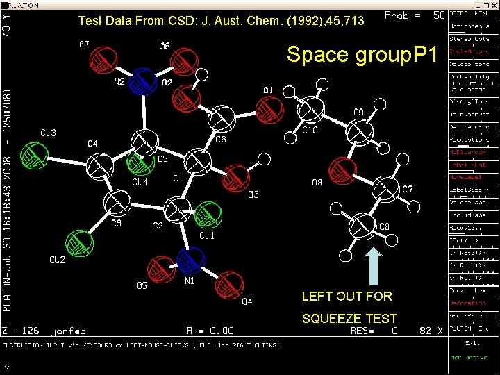 Test Data From CSD: J. Aust. Chem. (1992), 45, 713 Space group. P 1