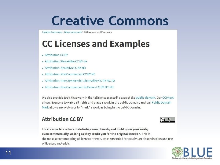 Creative Commons 11 