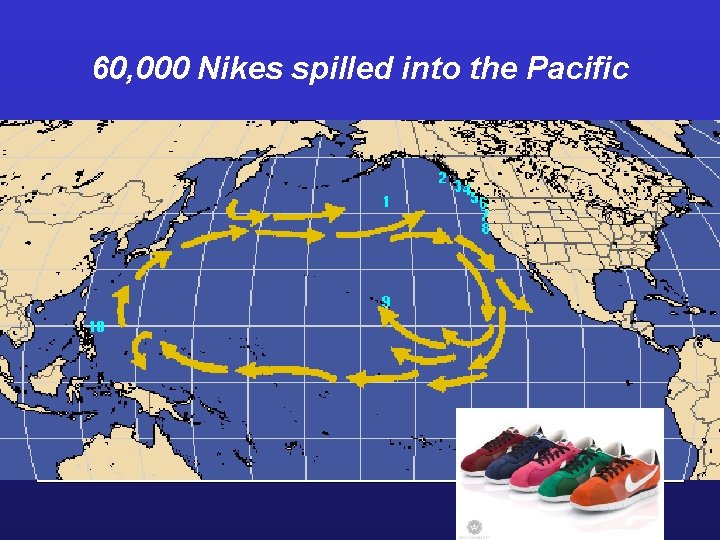 60, 000 Nikes spilled into the Pacific 
