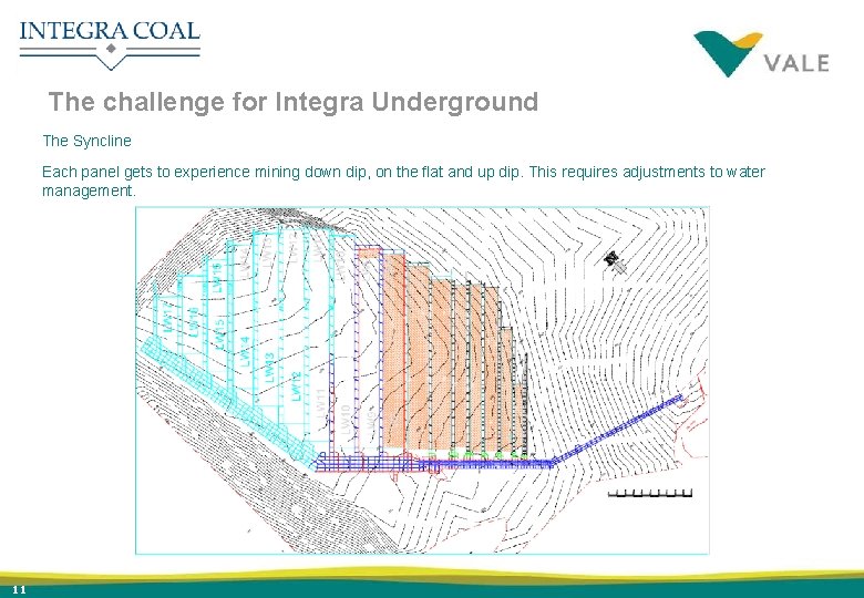 The challenge for Integra Underground The Syncline Each panel gets to experience mining down
