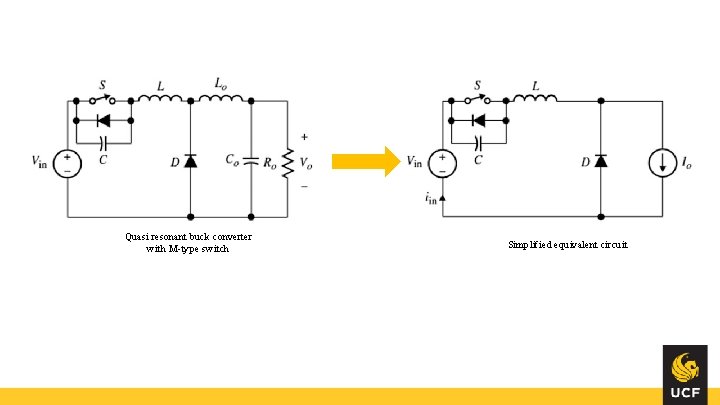 Quasi resonant buck converter with M-type switch Simplified equivalent circuit 