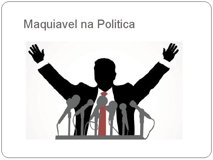 Maquiavel na Politica 