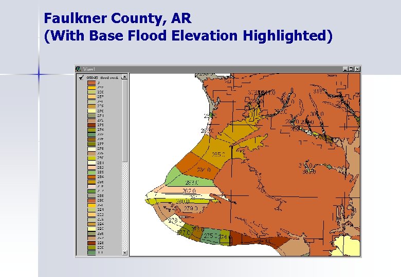 Faulkner County, AR (With Base Flood Elevation Highlighted) 