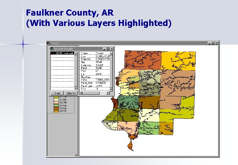Faulkner County, AR (With Various Layers Highlighted) 