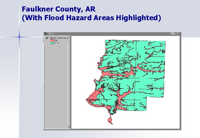 Faulkner County, AR (With Flood Hazard Areas Highlighted) 