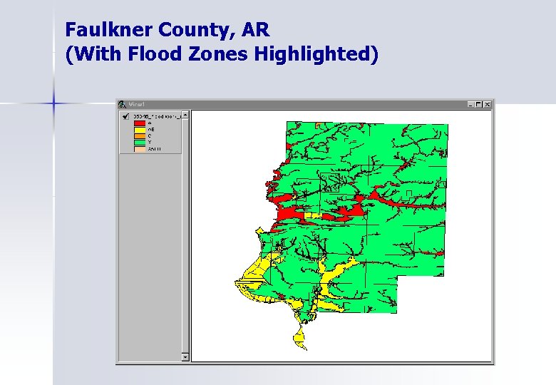 Faulkner County, AR (With Flood Zones Highlighted) 