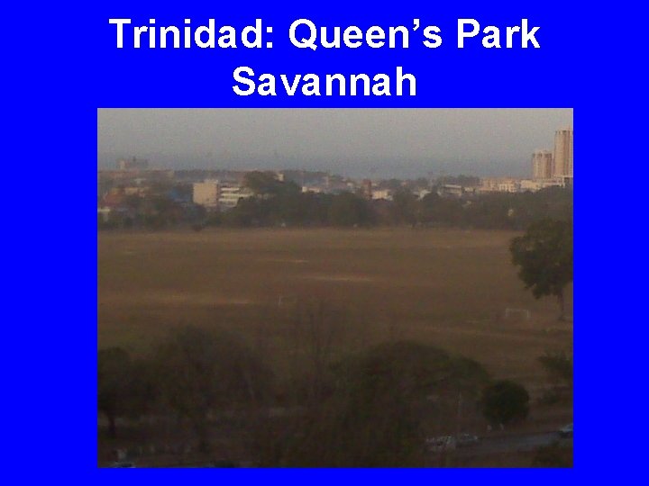 Trinidad: Queen’s Park Savannah 