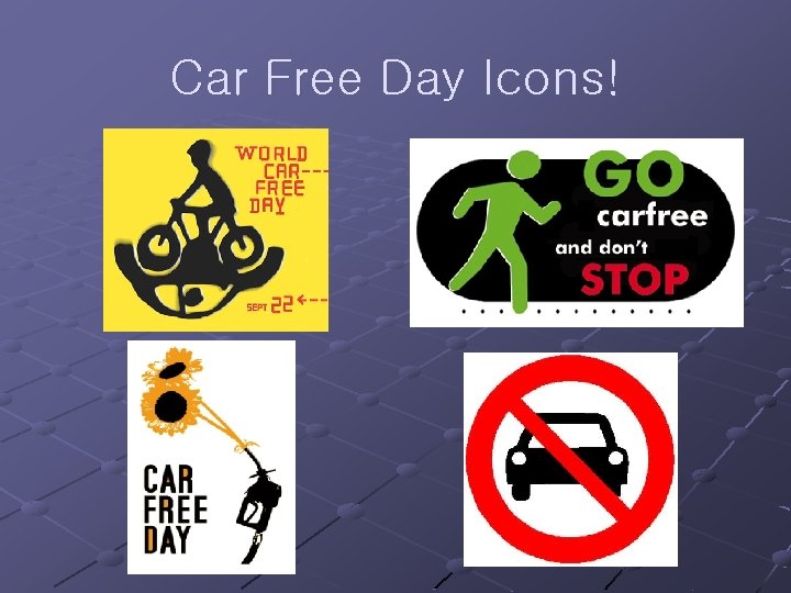 Car Free Day Icons! 