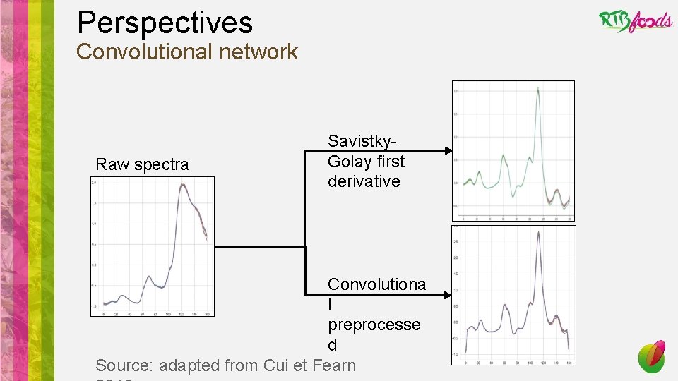 Perspectives Convolutional network Raw spectra Savistky. Golay first derivative Convolutiona l preprocesse d Source: