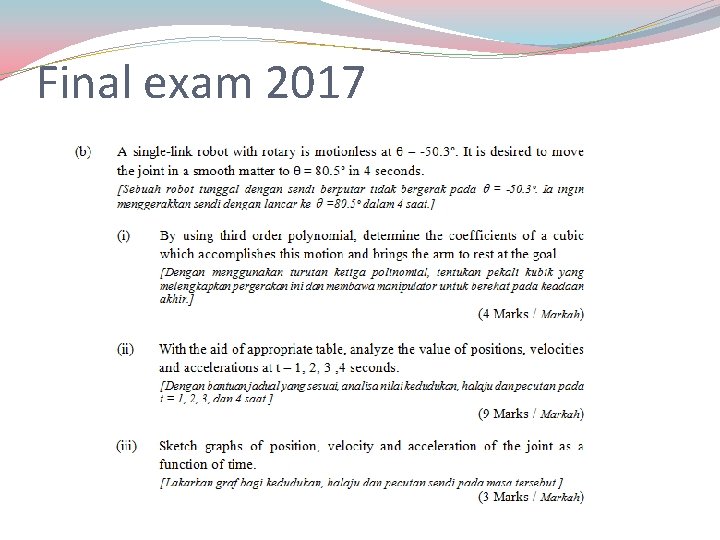 Final exam 2017 