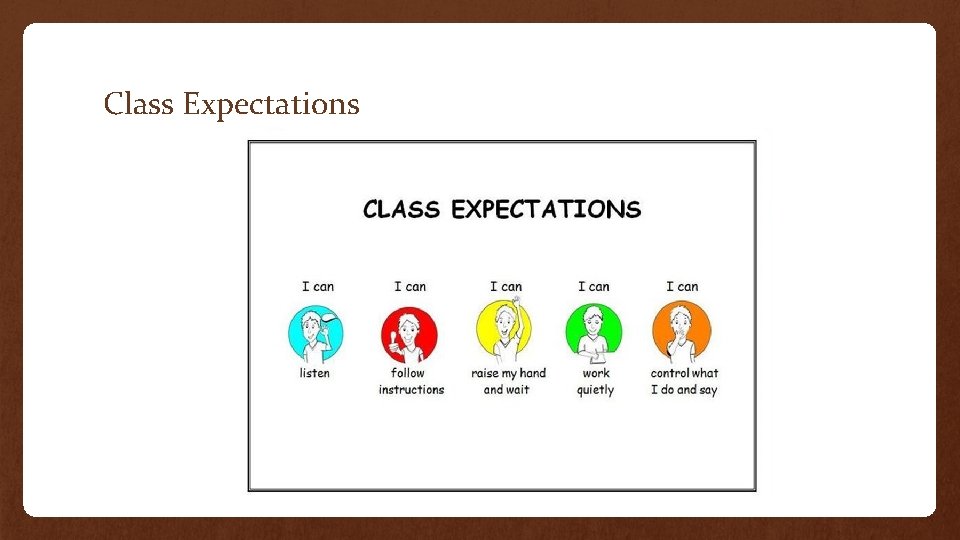 Class Expectations 