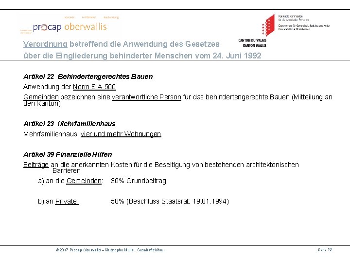 Verordnung betreffend die Anwendung des Gesetzes über die Eingliederung behinderter Menschen vom 24. Juni