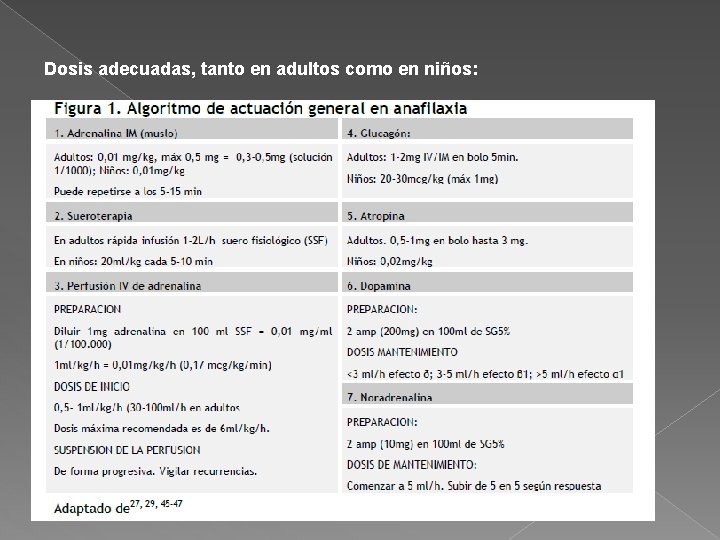 Dosis adecuadas, tanto en adultos como en niños: 