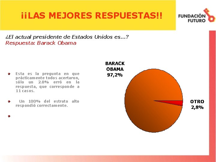 ¡¡LAS MEJORES RESPUESTAS!! ¿El actual presidente de Estados Unidos es. . . ? Respuesta: