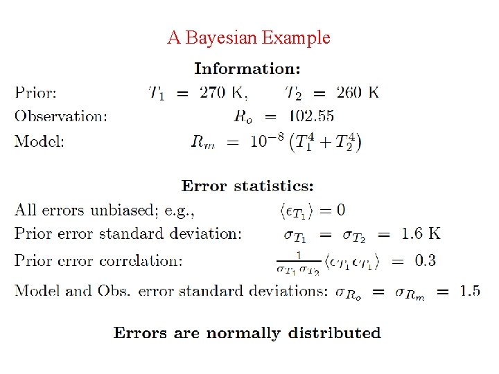 A Bayesian Example 