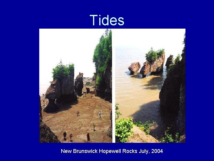 Tides New Brunswick Hopewell Rocks July, 2004 