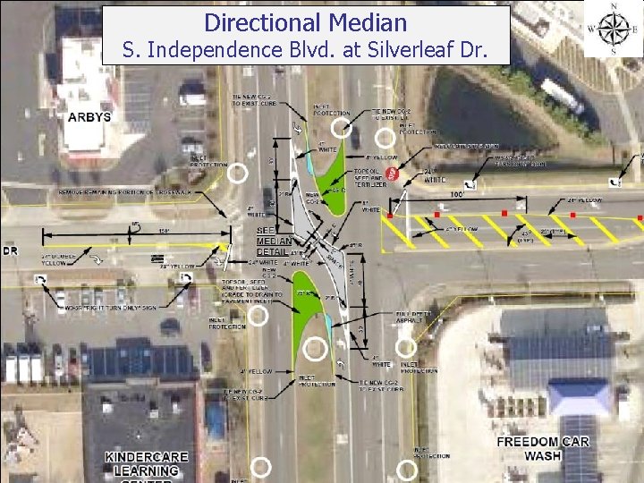 Directional Median S. Independence Blvd. at Silverleaf Dr. 27 