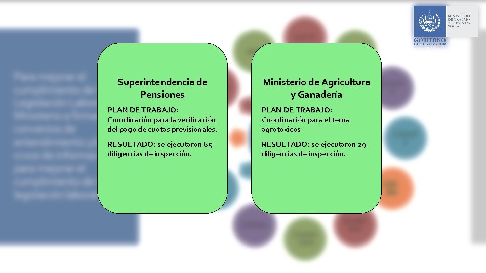 Superintendencia de Pensiones Ministerio de Agricultura y Ganadería PLAN DE TRABAJO: TRABAJO Coordinación para